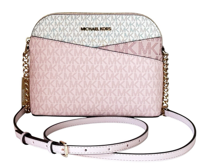 Brand New with tags !! Michael Kors Pink Logo Crossbody Bag & Backpack Set Michael Kors Greenwich Small Flap Shoulder Crossbody Bag MK  main image 4
