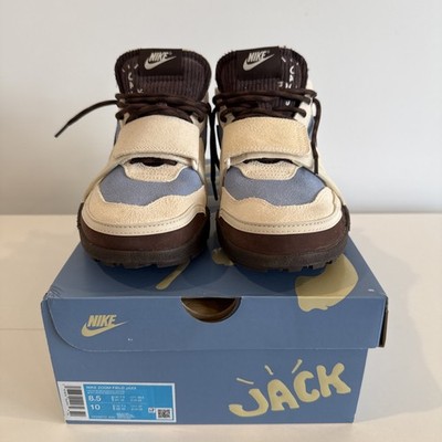 Travis Scott x Zoom Field Jaxx HQ3072-400 Men's Sz 8.5 USED with
