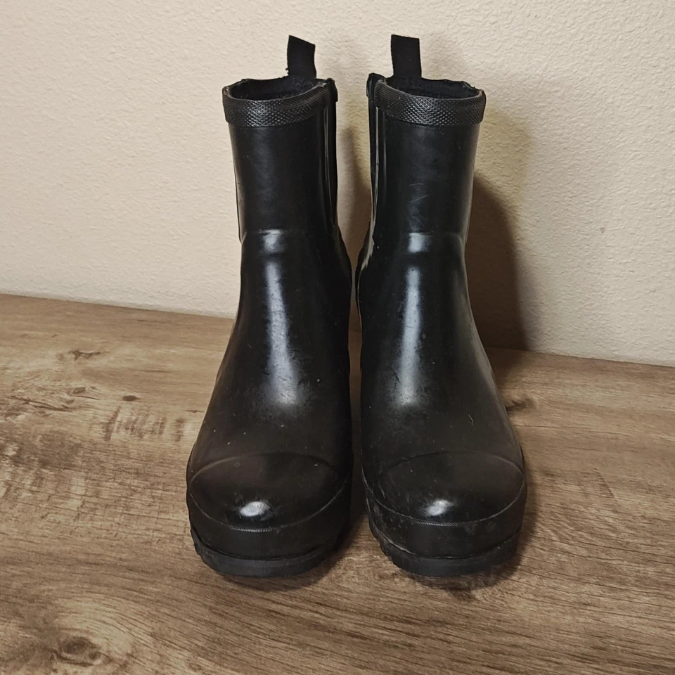 Sorel 靴子女式 8.5 码黑色 Joan Rain 楔形切尔西防水 NL2526-010 — 第 3/4 张图片