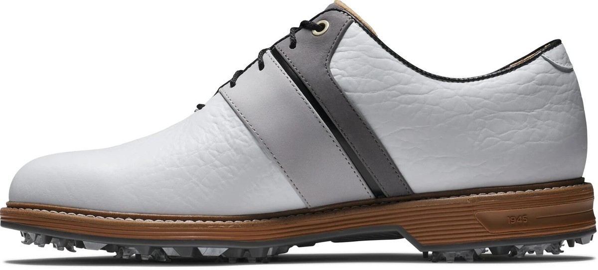 FootJoy Dryjoys Premiere Series Packard LX Golf Shoes - White/Grey