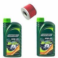 MotoröL Set 10W40 2 Liter ÖLfilter KN401 FüR Honda Kawasaki GPZ Yamaha XJR