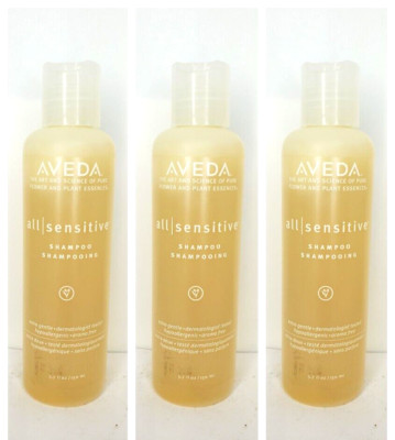 3 Aveda ALL SENSITIVE SHAMPOO Extra Gentle 5.7 oz Each