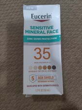 Eucerin Sensitive Mineral Face Tinted Sunscreen 35 SPF AOX Shield