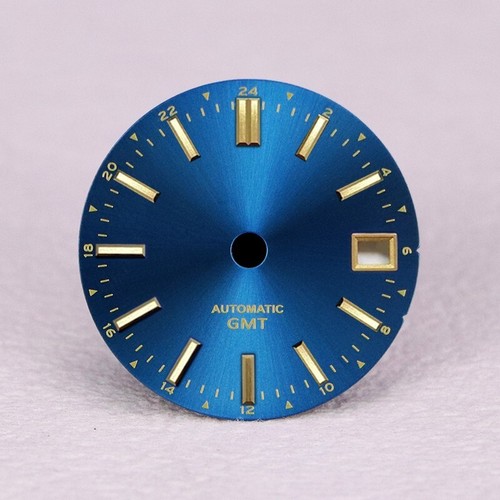 28.5mm dial GMT Sunburst Snowflake GS mod for NH34 - Picture 6 of 14