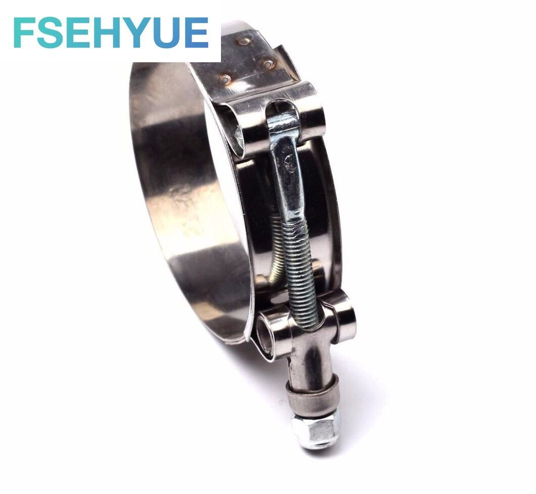 (4)Stainless Steel T Bolt Clamps ID 2.5" inch Clamp 66mm-74mm Silicone Hose