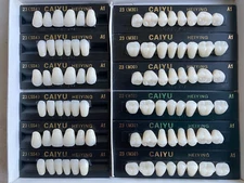 3 Complete Sets Acrylic Denture Teeth A1 A2 A3 A3.5 S M L X-L 84 In BOX