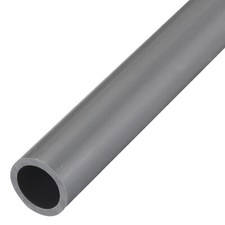 PVC Rigid Round Pipe 20mm ID 26mm OD 500mm Light Grey High Impact