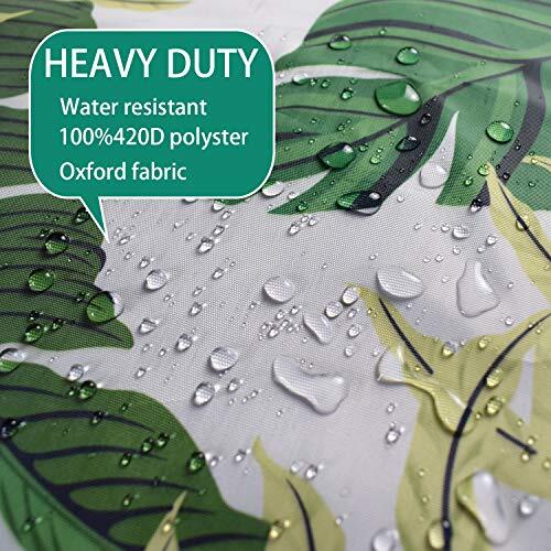 Washer/Dryer Cover,Fit for Outdoor Top Load and Front Load Green leaf