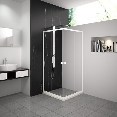 Dusche Glasdusche Eckdusche Flexi 77-90 x 77-90 x 190 cm