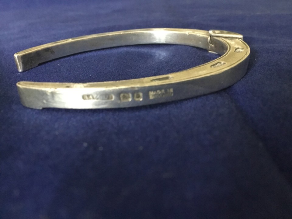 Rare horse shoe Asprey silver sugar tongs eBay