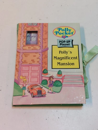 Vintage Polly Pocket Pop Up Playset - Polly's Magnificent Mansion 1996 Bluebird