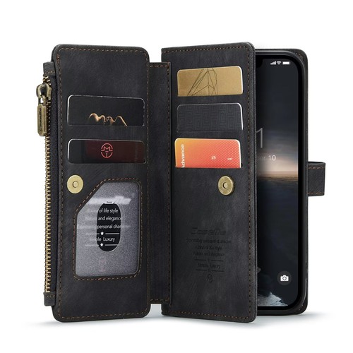For iPhone 15 14 13 12 11 Pro Max XS XR 8 7 6 Magnetic Leather Cover Wallet Case - Picture 16 of 59