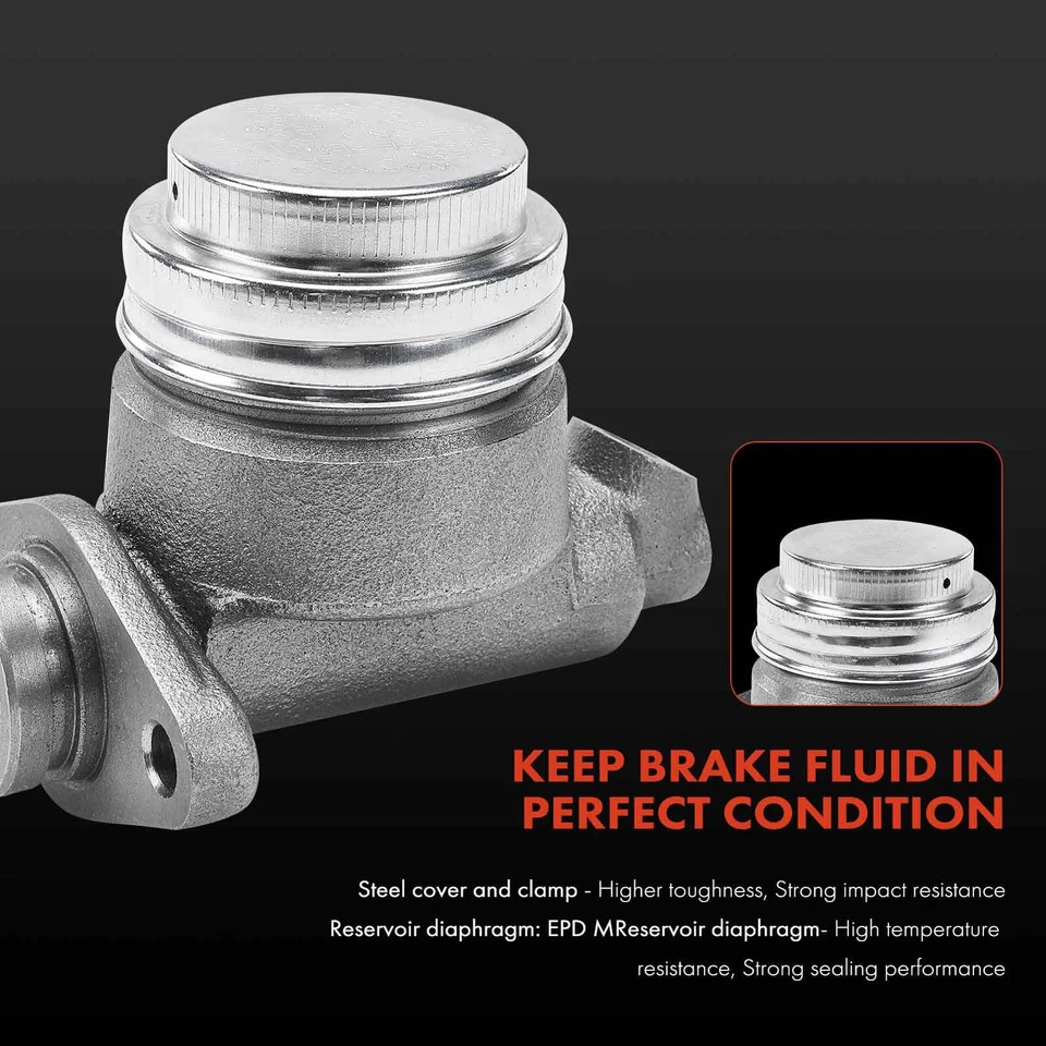 Cilindro maestro de freno con depósito para Ford Bronco 1966 Studebaker 8E5 8E7 8E7D Foto 3 de 4