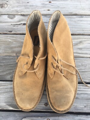Clarks Originals Chukka Desert Boots Tan Suede Leather Shoe 11826 