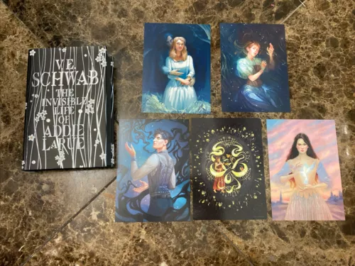 1ST/1ST UK Illumicrate Edition of The Invisible Life of Addie LaRue + 5 prints