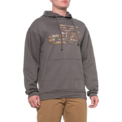 Buckhorn River Camo Flag Hunting Hoodie Hooded Sweatshirt