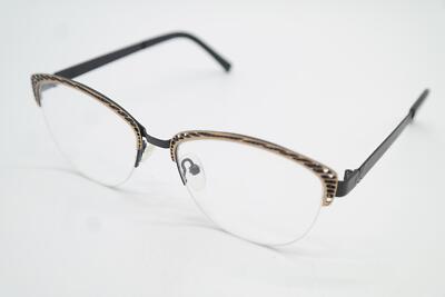 Monture De Lunettes OU 96.323 - Or Noir - Demi-monture Métal - Neuf Sans étiquette - Allemagne
