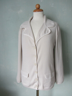 Darling Harbour Jacke Strickjacke Cardigan weiche beige Größe 42 XL edel warm
