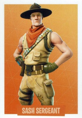 Panini Fortnite Serie 1 2019 Sticker Epic Games Sticker Nr. # 125 Sash Sergeant