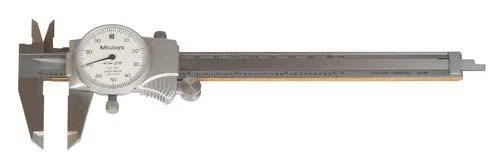 Mitutoyo 505-742CERT Dial Caliper, 0-6" Range, .001" Graduation