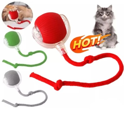 Automatisches Rolling Ball Smart Cat Dog Spielzeug Elektrisches Haustier Selbst.