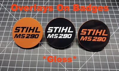 Pegatina Vinílica Para Motosierra Stihl MS 290 – Insignia De Retroceso Y Superposición Completa