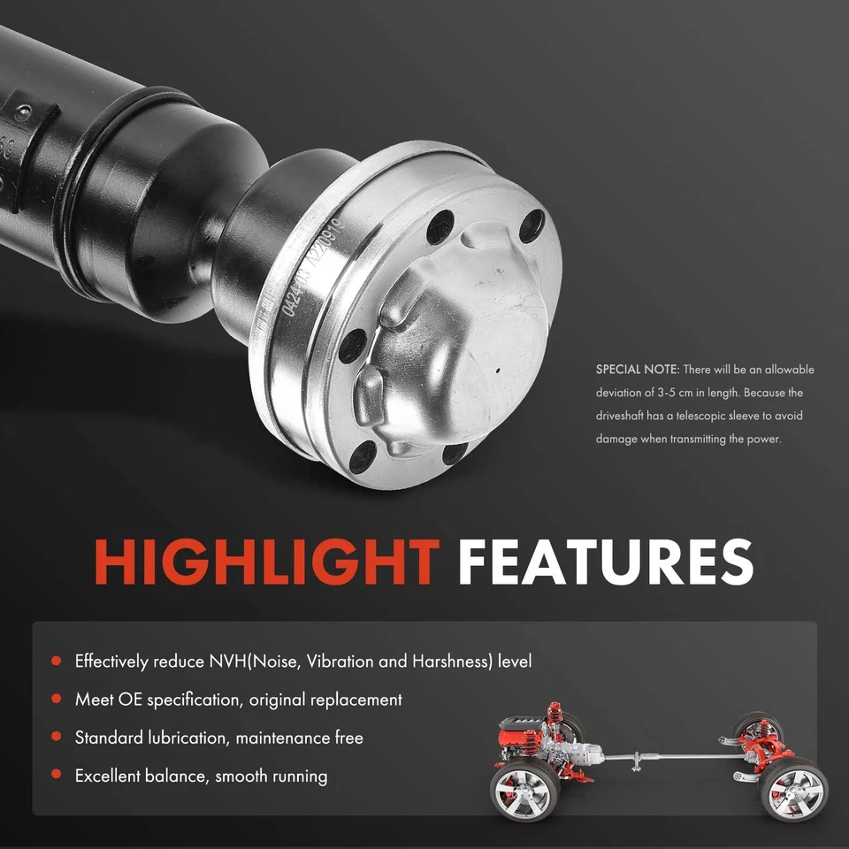 Nuevo conjunto de eje de transmisión trasero para Volvo S40 V50 2005-2010 L5 2,5 L AWD Foto 4 de 4