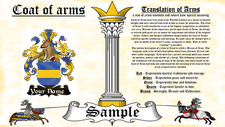 Leath-Leth COAT OF ARMS HERALDRY BLAZONRY PRINT