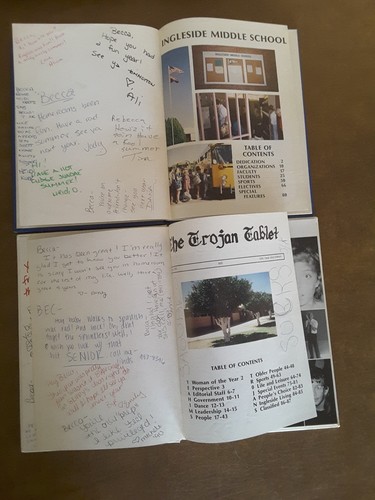 Ingleside Middle School Yearbook. Phoenix Arizona. 1989 & 1990 The Trojan Tablet - Picture 3 of 11