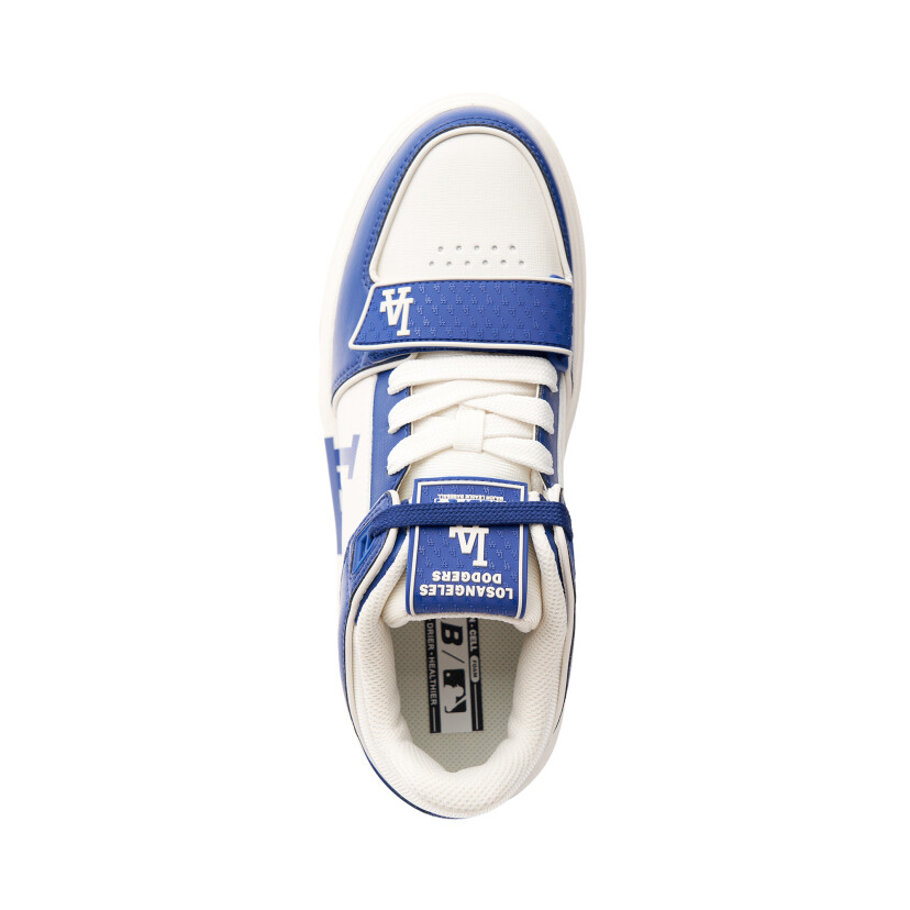 MLB Chunky Liner Mid Saffiano LA Dodgers Sneakers Shoes Blue