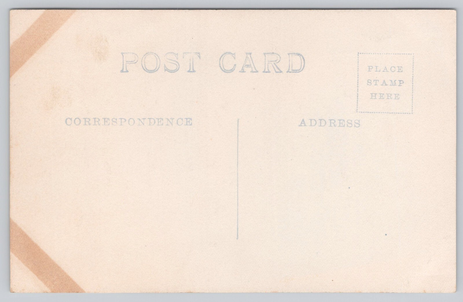 Cyanotype Bridge over river unknown location  Postcard vintage UNP f8