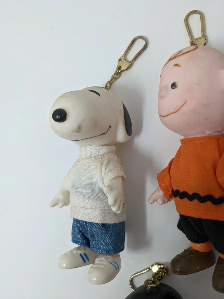 Juego Completo Muñecas Filosofía Peanuts Gang Applause 1990 Snoopy Linus Menta Foto 3 de 4