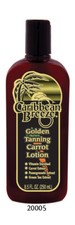 Caribbean Breeze Golden Tanning Carrot Lotion Tan Bed Beach Sun SPF Zero 8.5oz.