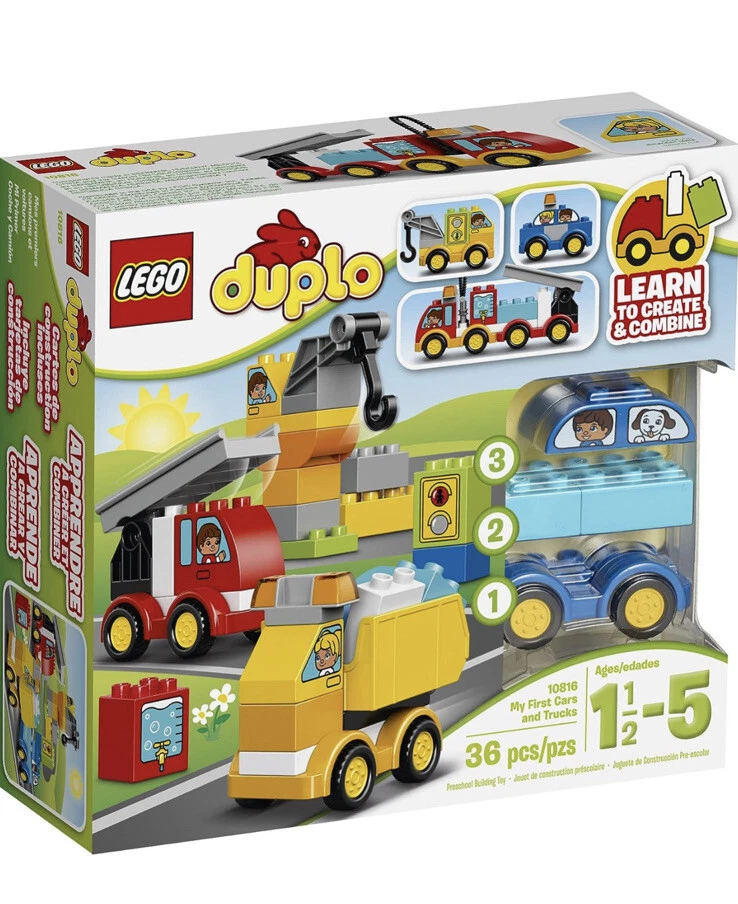 Lego Duplo Set Lot 10816 My First Cars And Trucks With Instruction