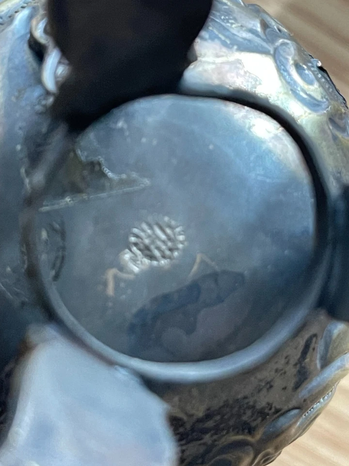 Argentina Siglo XIX Yerba Mate Té Calabaza Calabaza Taza de Alpaca Plata y 18k Foto 3 de 4