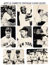 1981 SAN DIEGO SHOW CARDS MANTLE, MAYS, WILLIAMS, ROBINSON, GEHRIG, MARIS.