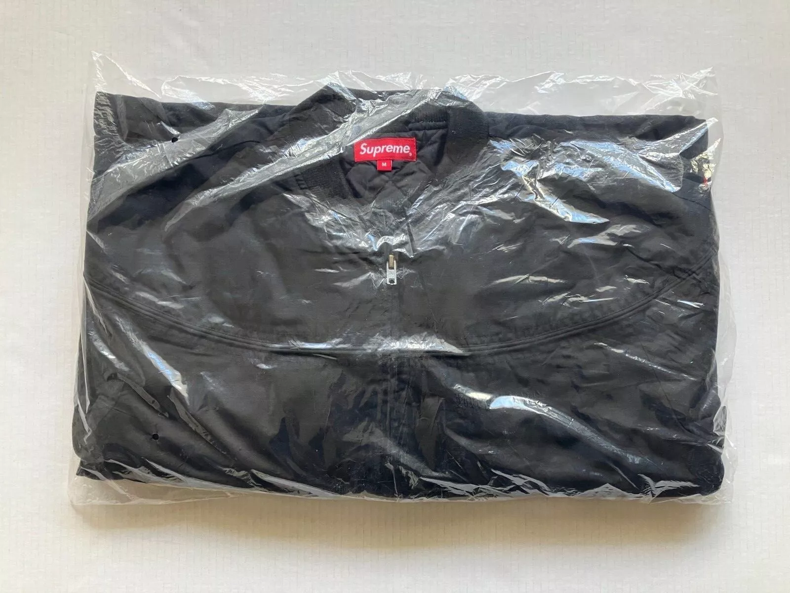 Veste d'équipage Supreme Thrasher Poplin noire taille moyenne SS17 neuve * sceau d'origine