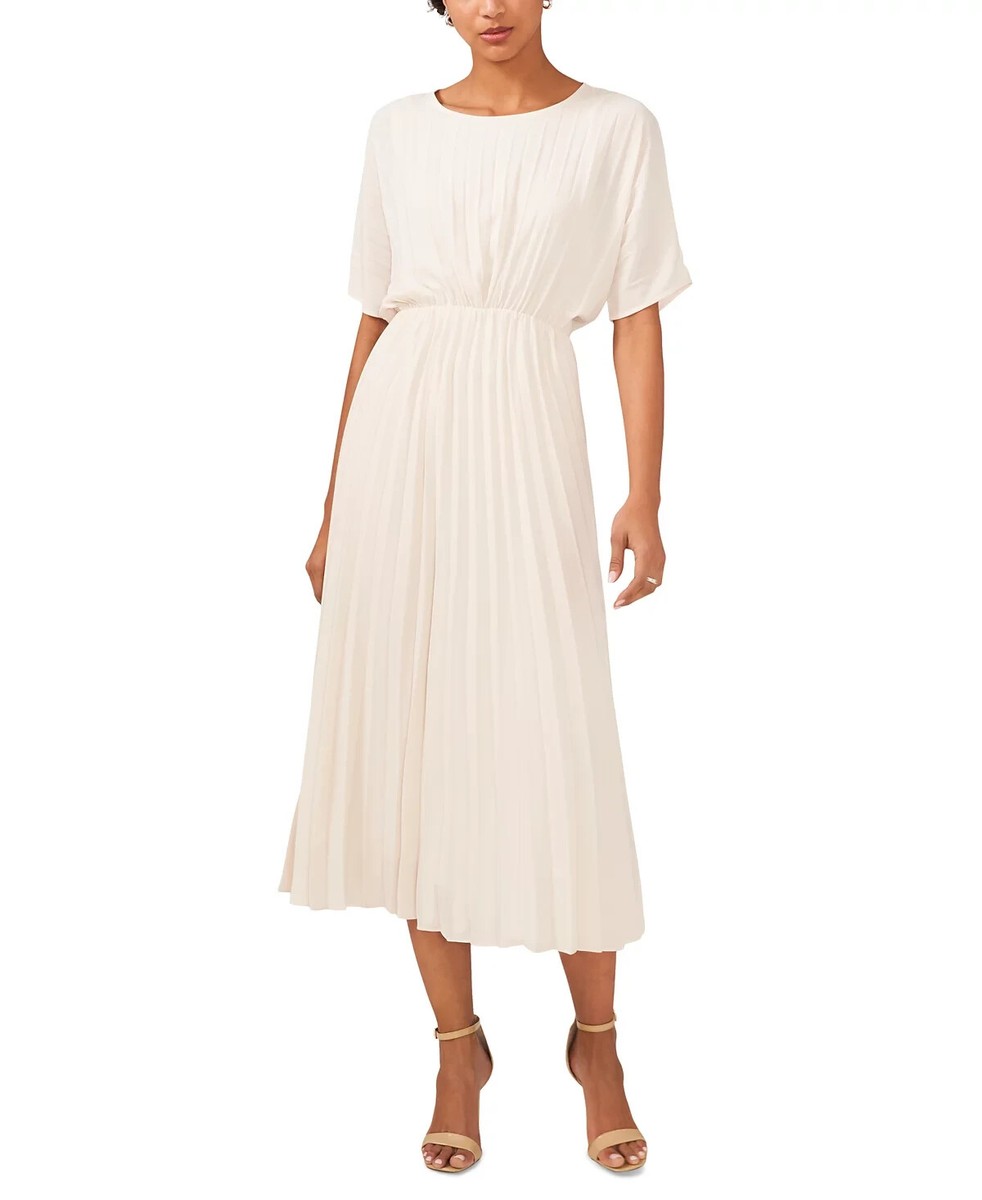 petite pleated midi dress Oasis Women's Petite Occasion Kimono Sleeve Pleated Midi Dress in Cornflower Blue | Size: 8