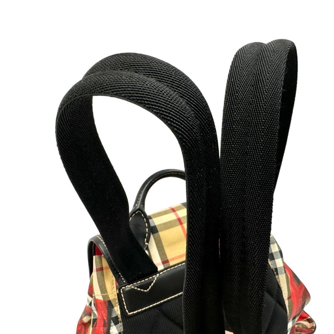 Burberry 1854 Graffiti Backpack Nova Check Red Art Print Bag Burberry 1854 Graffiti Backpack Nova Check Red Art Print Bag