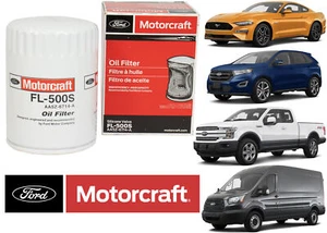 Genuine OEM Ford Motorcraft FL-500S Replacement Oil Filter