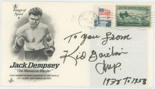 Kid Gavilan Boxing Legend Autographed Cachet Envelope AMCo COA 20725