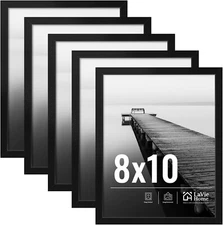 5 Pack Picture Frame 8x10 for Wall Decoration Stable and Sturdy Frame and Plexig
