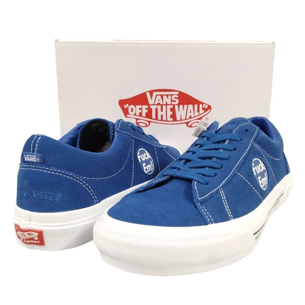 Chaussures SUPREME x VANS Skate Sid S bleu US9 = 27 cm d'origine / 35199