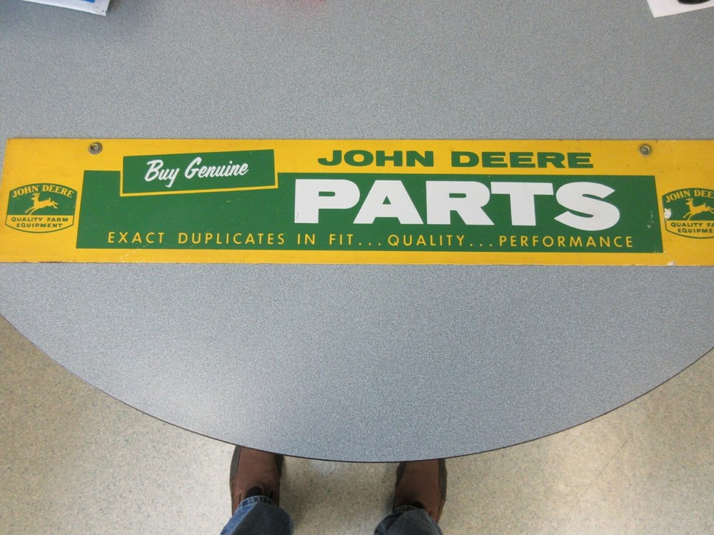 Vintage John Deere Parts Dealer Sign - Rare Original Farm Equipment Collectible