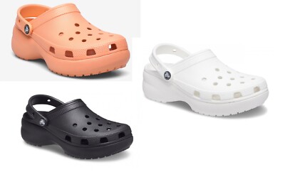 Classic Platform Clog W 206750 White/Black/Papaya
