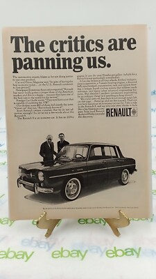 1967 Renault  ORIGINAL PRINT AD 11 X 8.5
