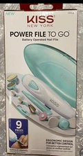 Kiss Salon PROFESSIONAL POWER FILE TO GO Nail Care Kit New In Box