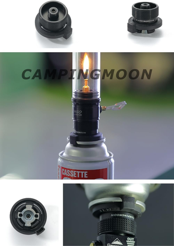 CAMPINGMOON Simple Butane Adapter for Nozzle Type Butane Camping Canister Black - Picture 6 of 12