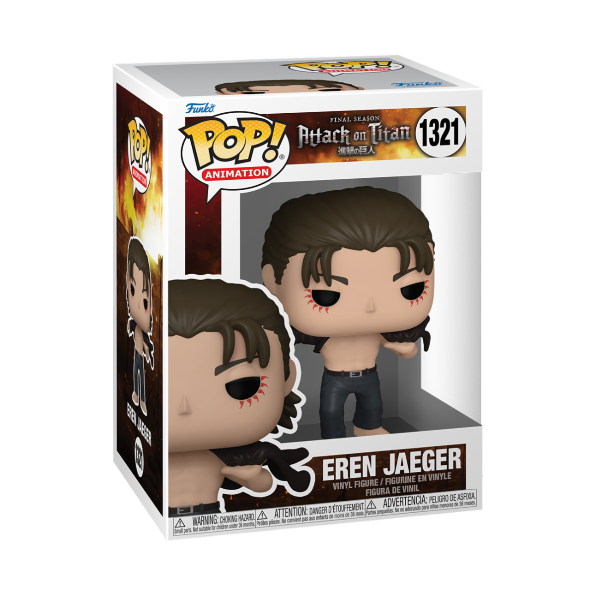 7031960 Merchandising Attack On Titan: Funko Pop! Animation - Eren Jeager (Vinyl