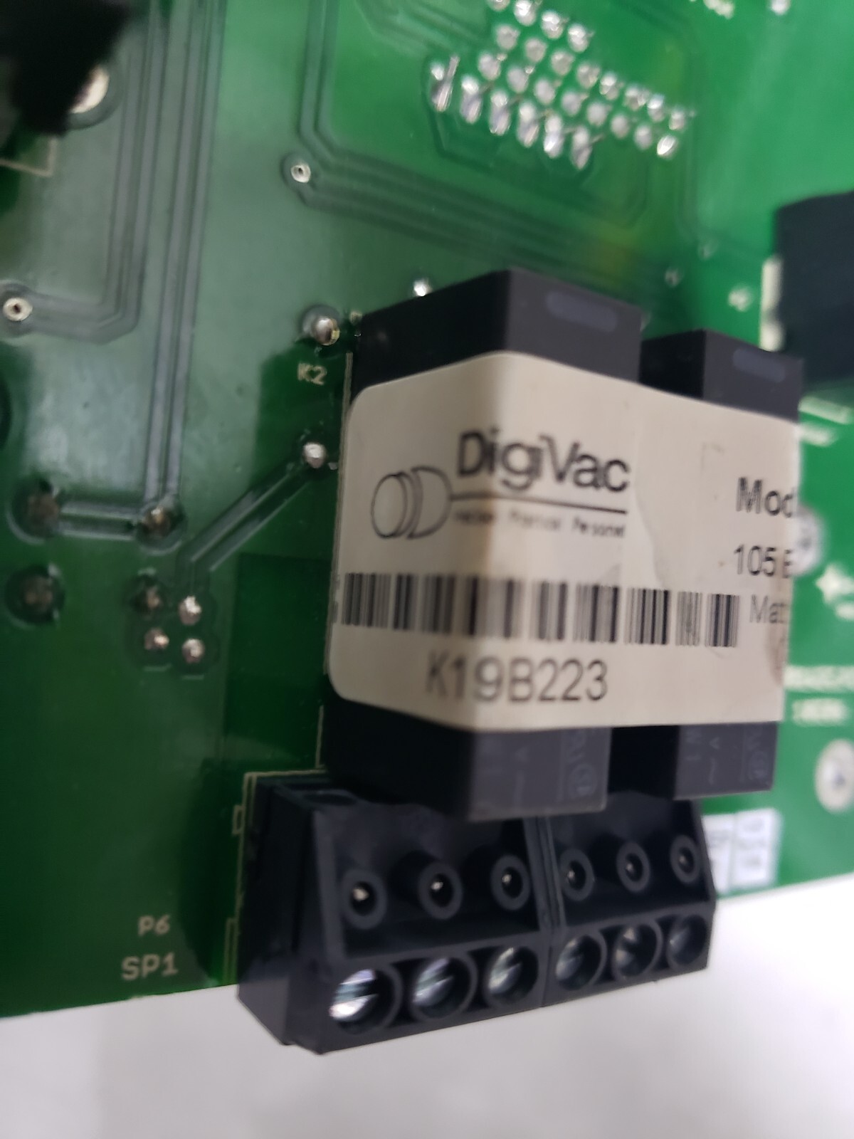 DIGIVAC 801W-2C VACUUM GAUGE PANEL MOUNT NO RELAYS